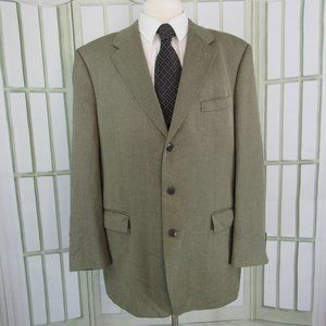 Peerless Man size 46T suit jacket 3 button taupe 5U20
